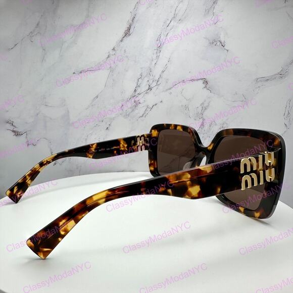 New MIU MIU Sunglasses Brown Square Gold Full Rim 56mm MIU MIU main image 7